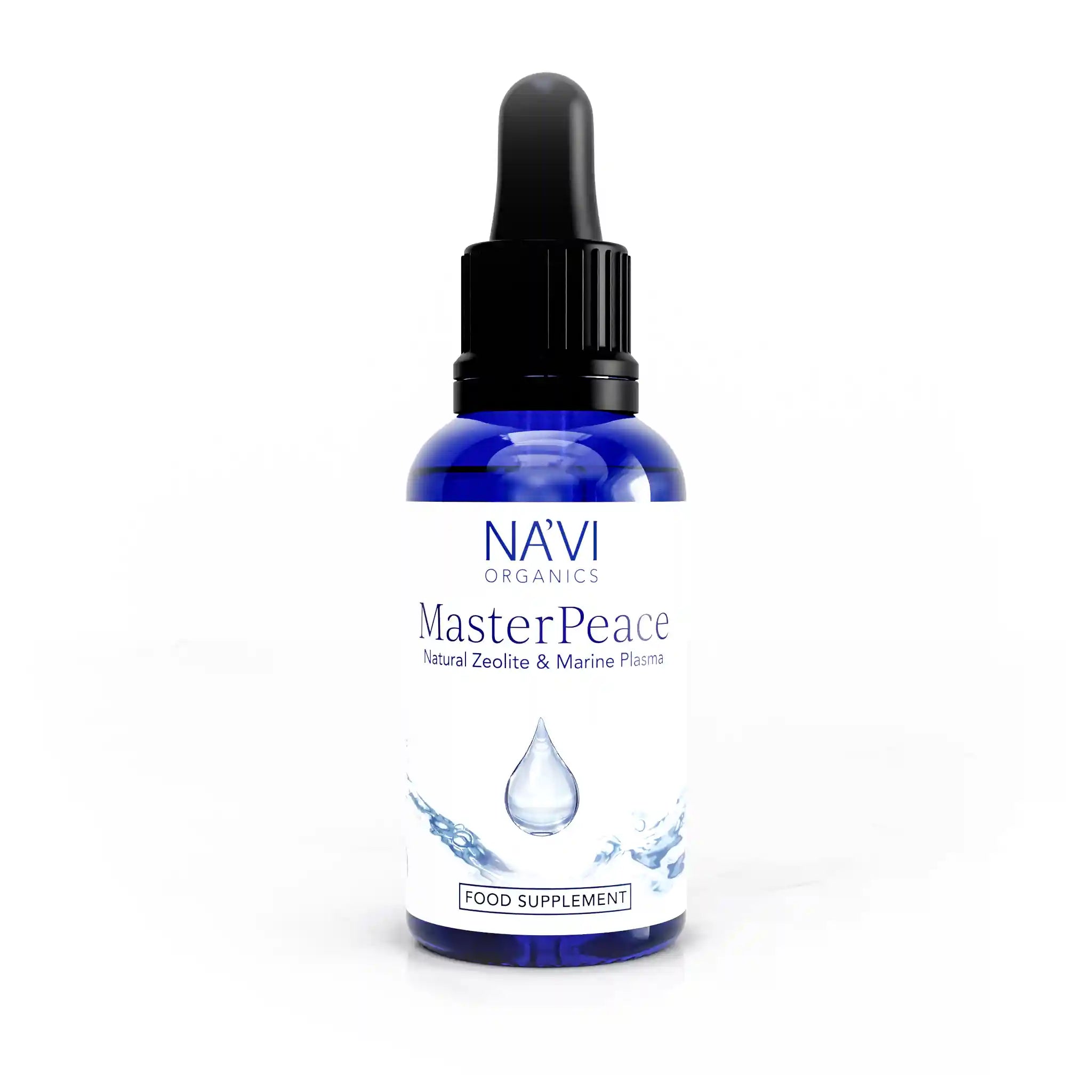 MasterPeace bottle, liquid nano clinoptilolite zeolite and marine plasma formulation